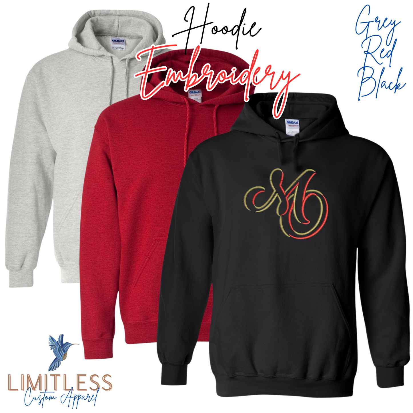 Marauders Hoodie- Embroidered or Graphic Print