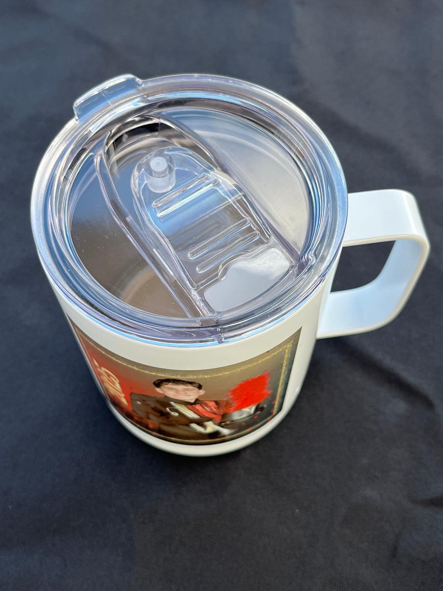 Custom photo travel mug