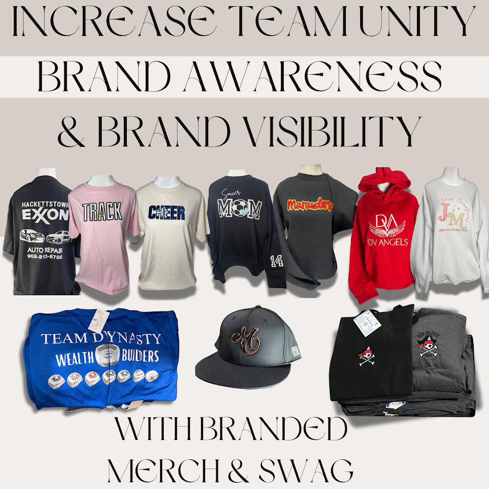 Ways to increase team unity and brand awareness with branded merch and custom swag 
