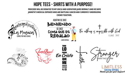 HOPE FOR JAIRO & JANNETH TEES