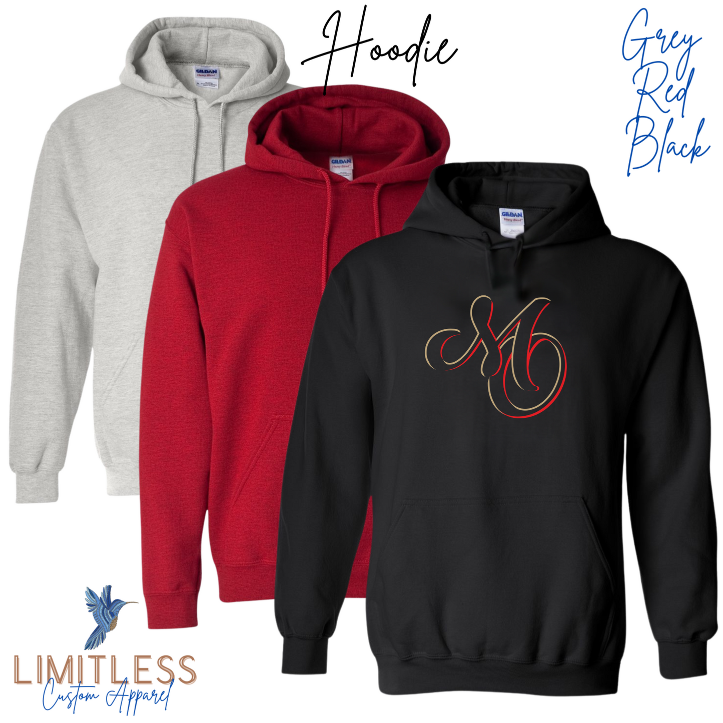 Marauders Hoodie- Embroidered or Graphic Print