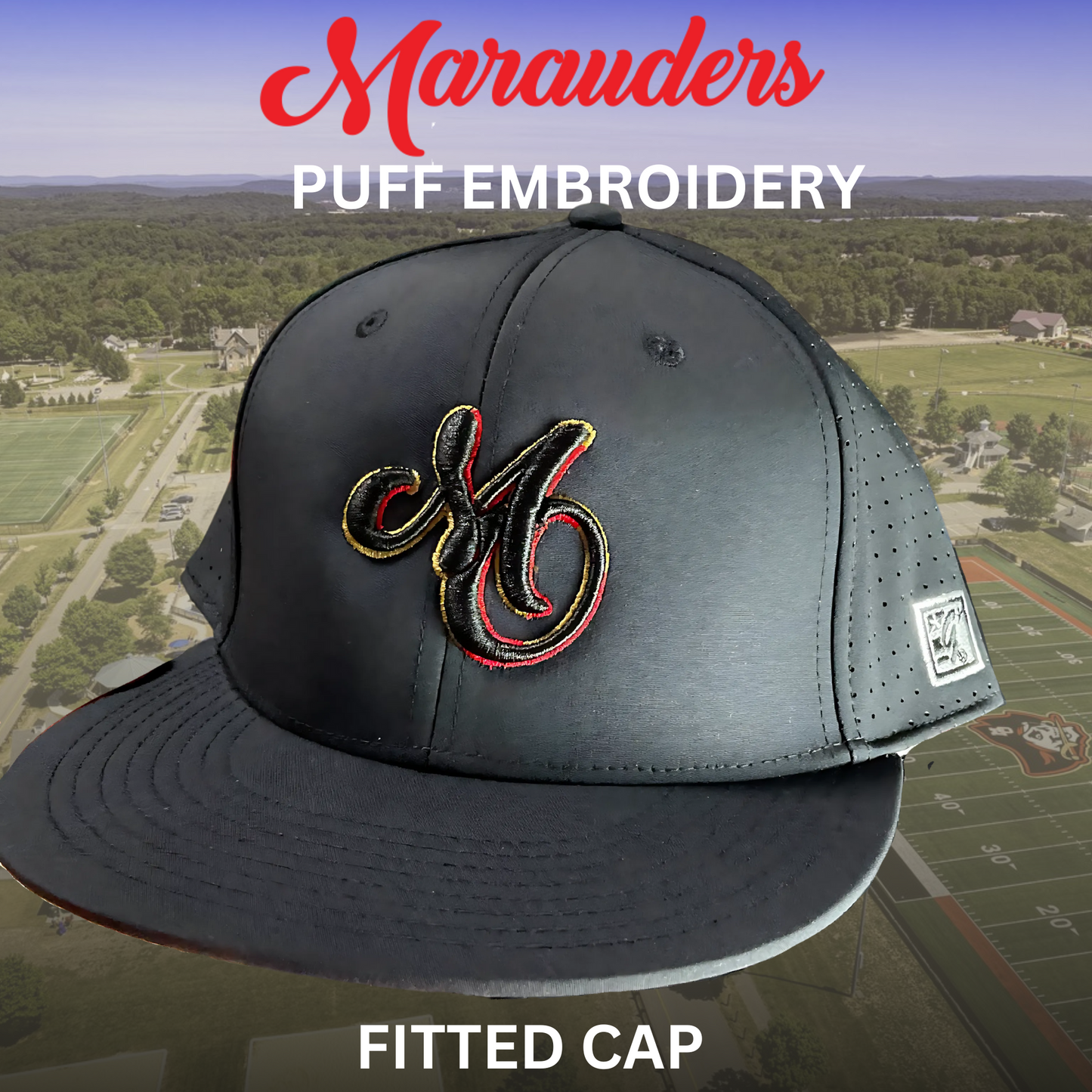 MO puff embroidered cap