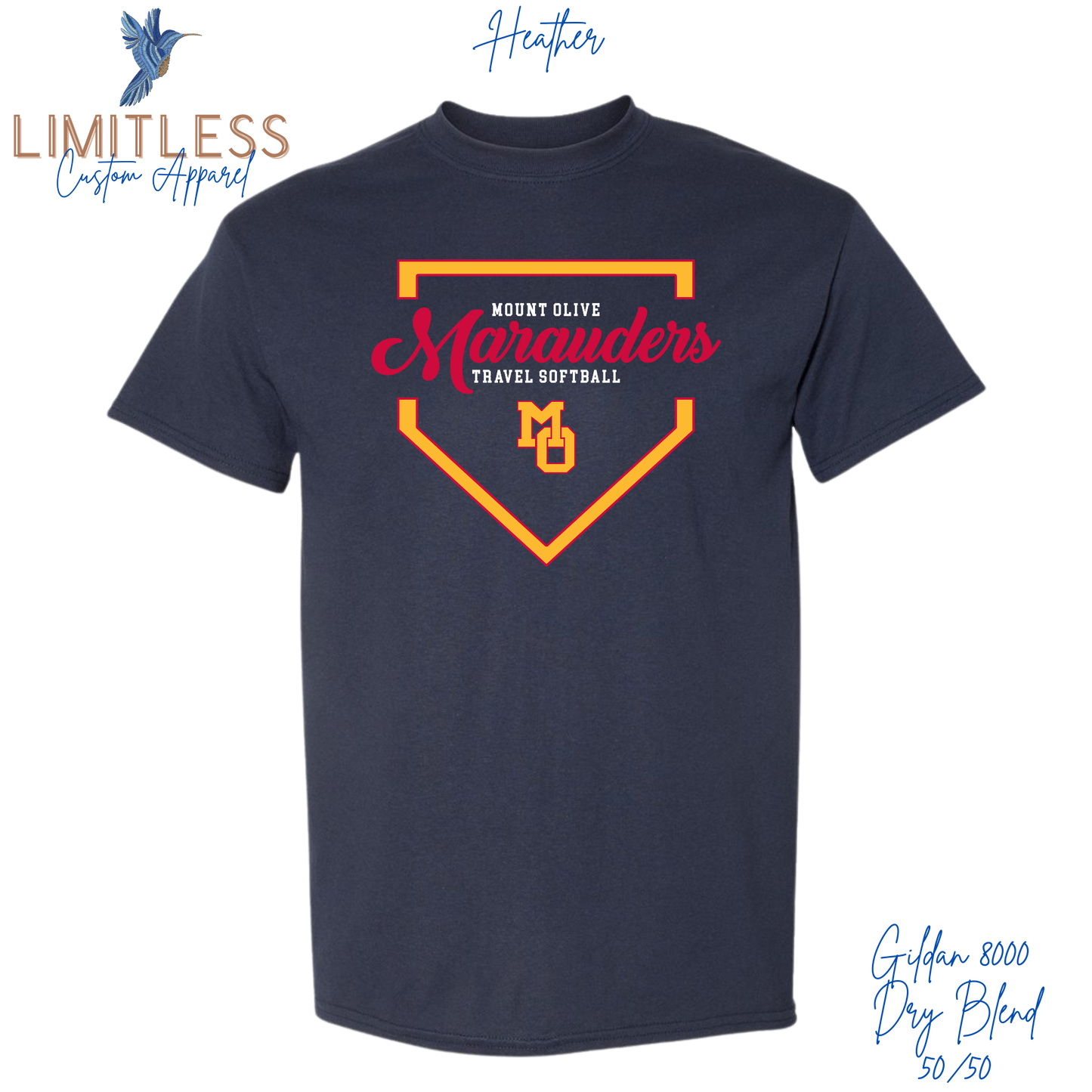 Mount Olive Marauders Travel Softball TShirt