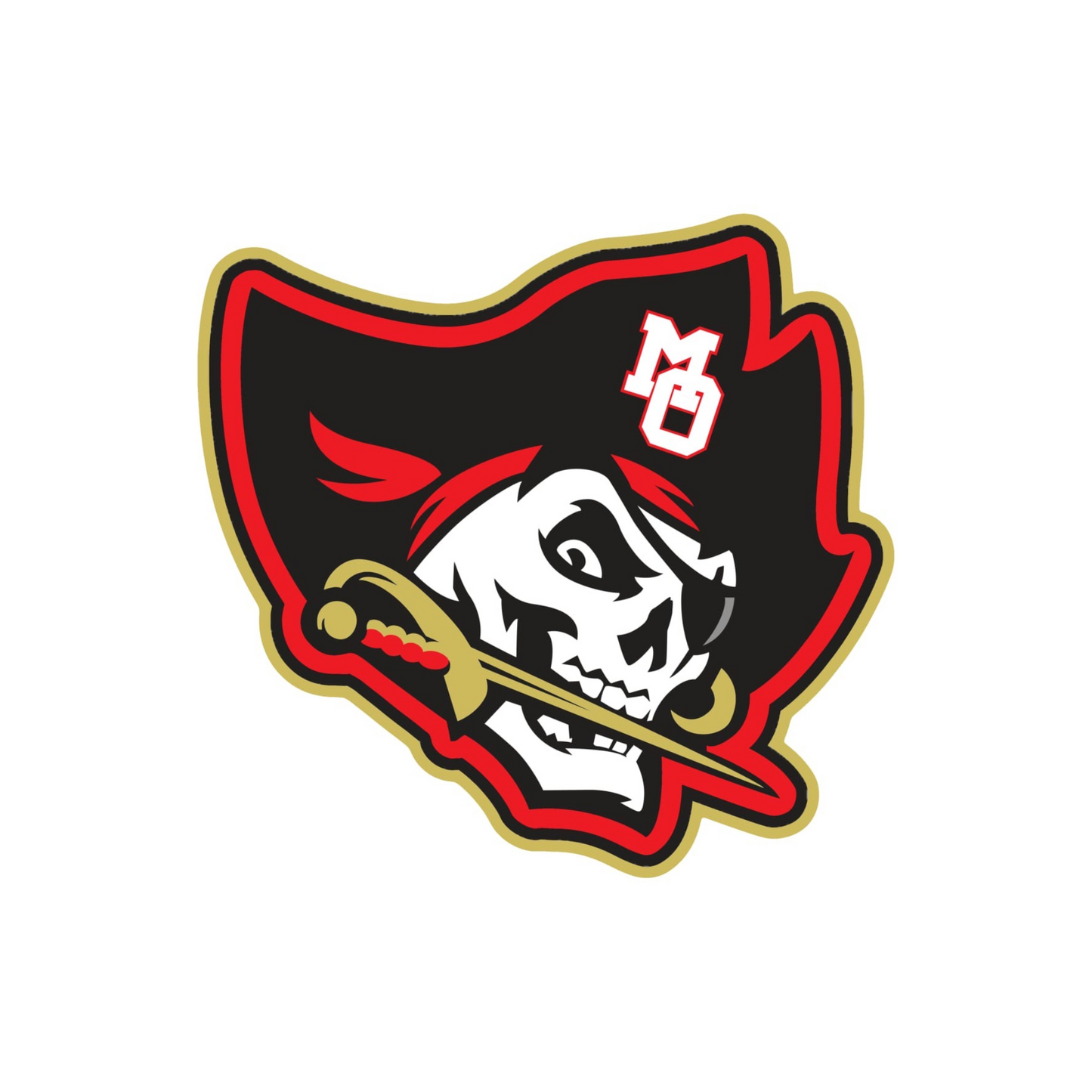 Marauder Baseball 4 inch embroidery