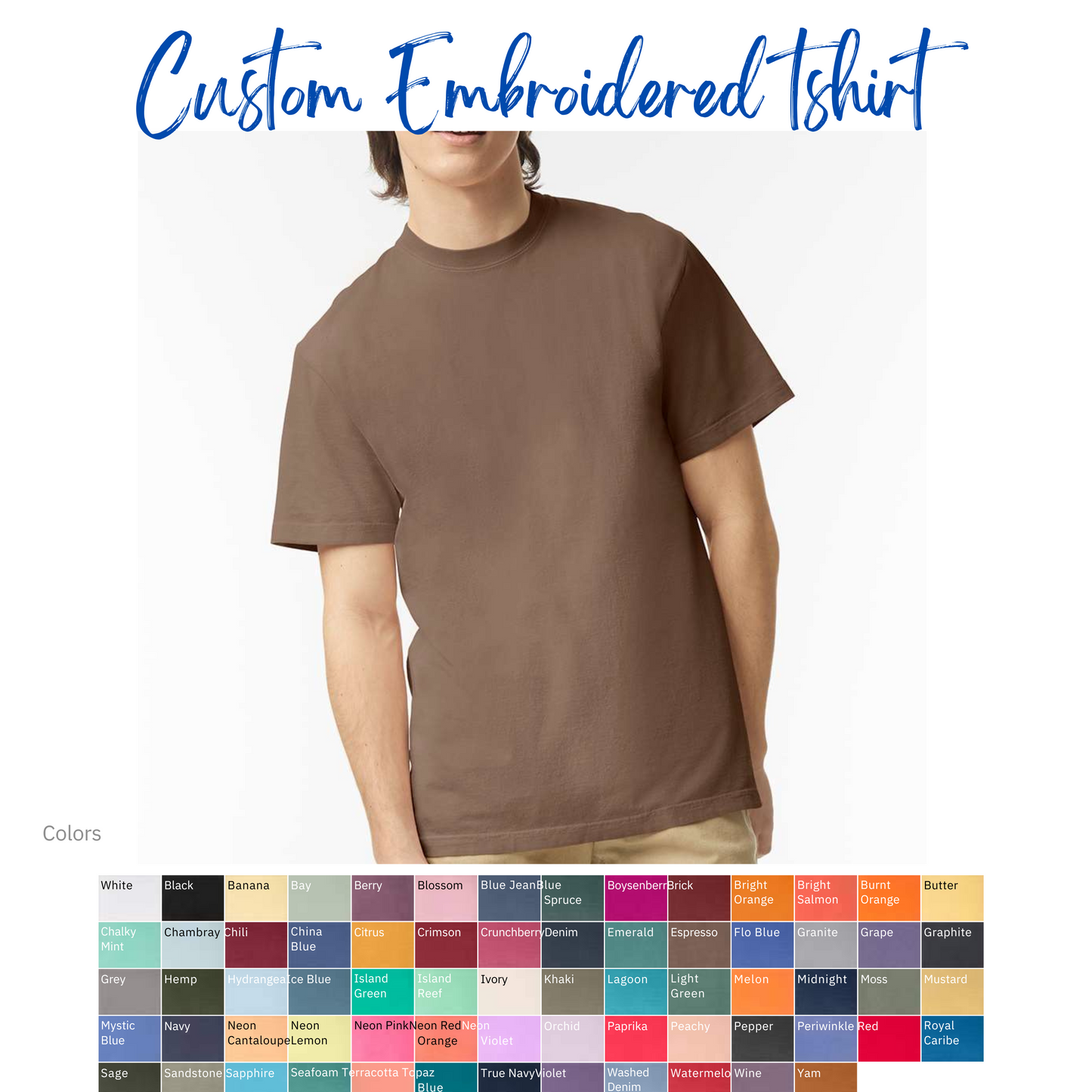 Custom Embroidered Tshirt