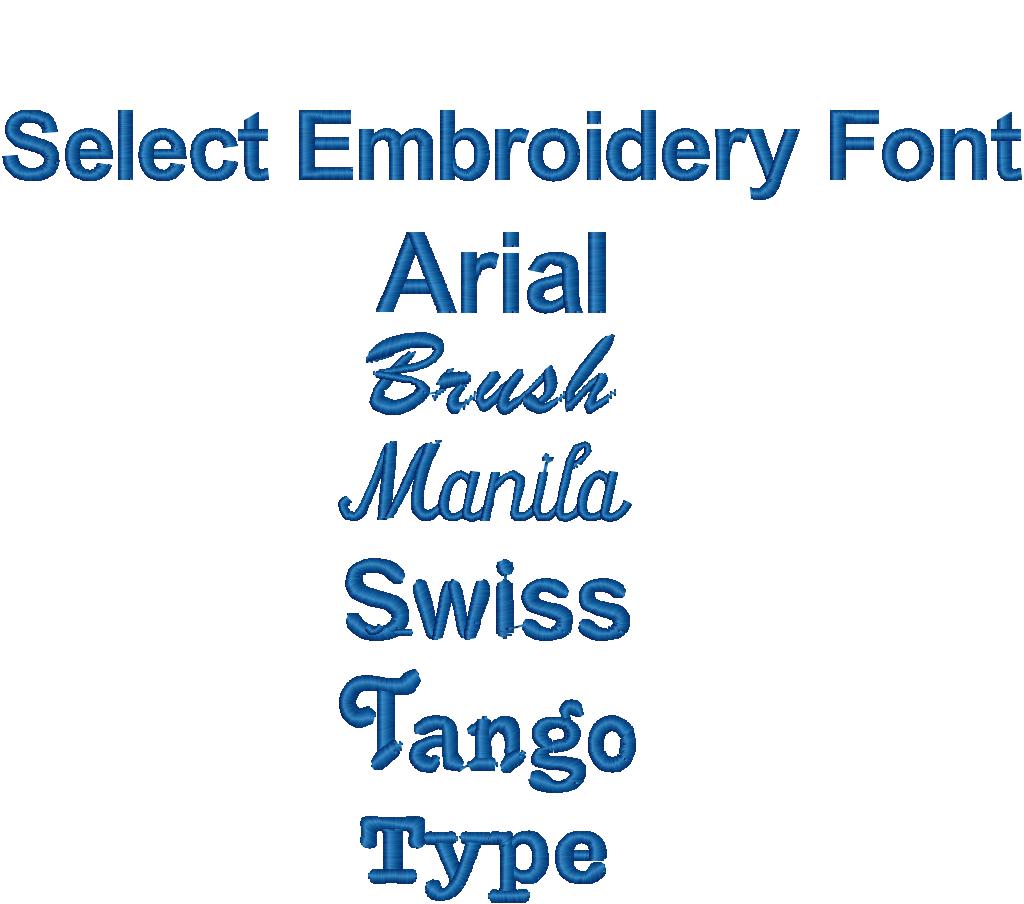 Bring your own garment for embroidery 3.5 inches