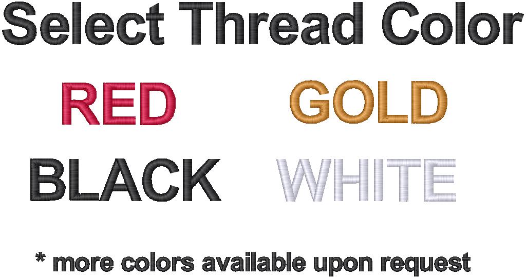 Bring your own garment - Text Embroidery- Per Size